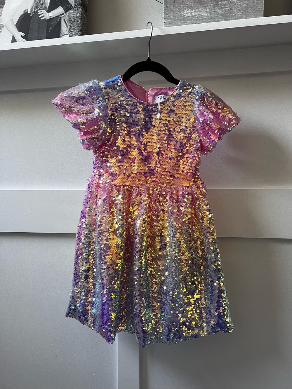 Sparkle Multi-Color Sequin Party Dress Lola and the Boys